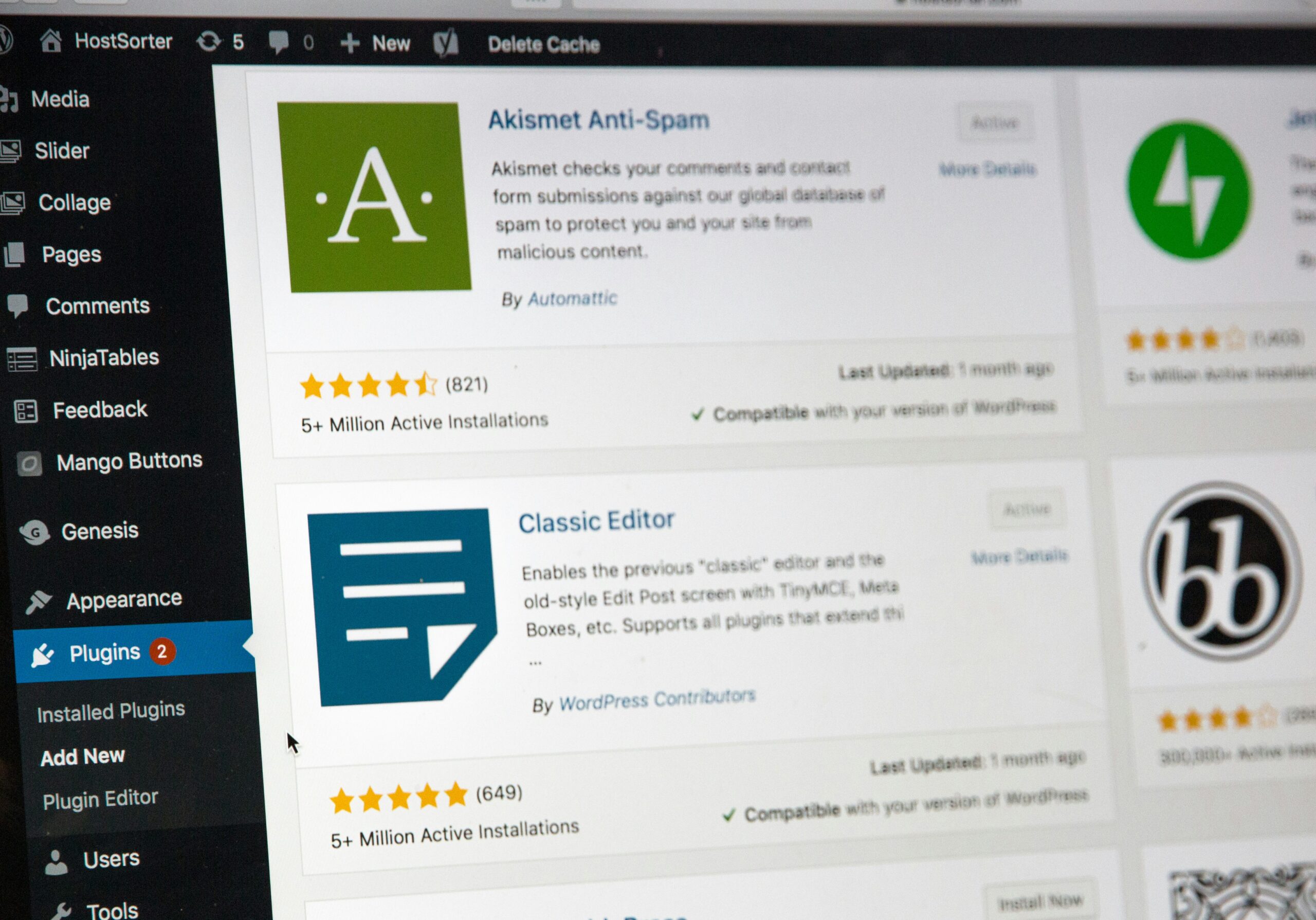 De top 5 WordPress plugins